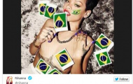 Rihanna khỏa thân vì Brazil, khóc vì Rodriguez