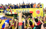 Tuyển Colombia được chào đón nồng nhiệt ở quê nhà