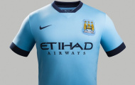 Man City ra mắt áo đấu mới mùa 2014/15