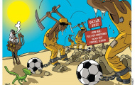Những góc khuất của World Cup 2014 qua ảnh biếm họa