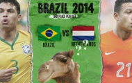 Rùa đầu to và lạc đà Shaheen đoán trận Brazil vs Hà Lan
