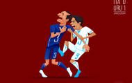 Thú vị với loạt tranh minh họa 'những khoảnh khắc World Cup'