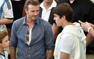 Becks đưa ba con trai đi xem chung kết World Cup