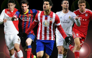 Messi, Ronaldo, Costa tranh giải Cầu thủ hay nhất châu Âu