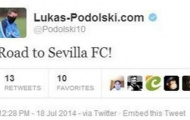 Lukas Podolski hé lộ khả năng rời Arsenal để chuyển tới Sevilla