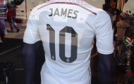 Áo đấu của James Rodriguez chính thức được bày bán