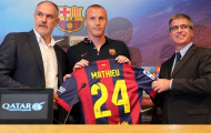 Tiết lộ: Mathieu phải giảm lương để đến được Barcelona