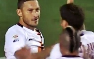 Video: Totti dứt điểm gọn gàng mở tỉ số (Real Madrid 0-1 Roma)