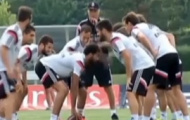 Video: Dàn sao Real Madrid tập chơi bóng bầu dục Mỹ