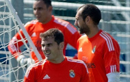 Video: Buổi tập vắng tiếng cười của Keylor Navas, Casillas và Diego Lopez