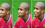 Ashley Young bị vật thể lạ rơi trúng mồm ở trận gặp Swansea