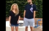 Video: Pique dội nước đá lên Shakira