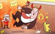 Ảnh biếm họa: Van Gaal từ Hoàng đế thành Quỷ dữ
