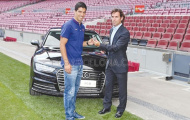 Đến Barca, Suarez được nhận xe Audi