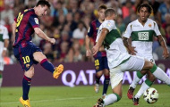 Barcelona 3-0 Elche: Messi tỏa sáng với cú đúp