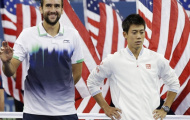 Nishikori buồn rười rượi, Cilic hớn hở trên bục nhận giải US Open