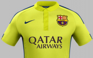 Nike chọn màu vàng chanh cho trang phục thứ ba của Barca