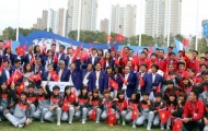 Đoàn thể thao Việt Nam làm lễ thượng cờ tại Asiad Icheon