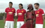 Video: Falcao và Mata thi thố tài nghệ tâng bóng với võ sỹ Samurai bí ẩn
