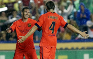 Rakitic vui mừng vì bàn thắng đầu tiên cho Barca