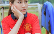 Ngỡ ngàng trước cô nàng sinh viên xinh như mộng yêu Man Utd