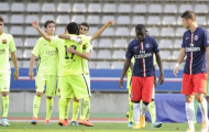 May mắn hơn đàn anh, U19 Barca kiếm được trận hòa trước U19 PSG