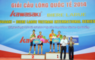 Kết thúc Giải cầu lông quốc tế Kawasaki - Biere Larue 2014: Chủ nhà Việt Nam vô địch 3/5 nội dung