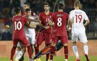 Cầu thủ Serbia-Albania đánh nhau kinh hoàng ở vòng loại Euro 2016