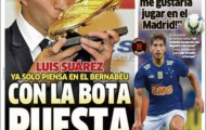 Báo chí Tây Ban Nha sục sôi vì Luis Suarez