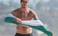 Beckham tự tin khoe thân hình chuẩn như VĐV