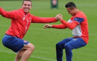 Dàn sao Arsenal cực “nhắng” trong buổi tập