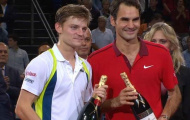 Basel Open: Federer cười tít mắt trong khoảnh khắc chiến thắng