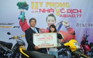 Điểm tin thể thao 29/10: Dương Thúy Vi nhận thưởng 190 triệu đồng