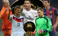 5 ứng viên cho danh hiệu Quả bóng vàng FIFA 2014
