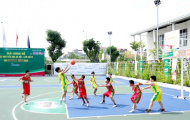 Khai mạc giải bóng rổ học sinh tiểu học Hà Nội