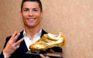 Ronaldo rạng ngời nhận giải Chiếc giày vàng châu Âu 2013/14