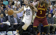 Ngược dòng bất thành trước Jazz, Cavaliers thua trận thứ 2 liên tiếp