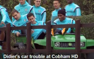 Video: Voi rừng Drogba lái xe ẩu tại sân tập Cobham