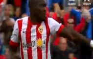 Video: Bifouma mở tỉ số (Almeria 1-0 Barcelona)