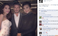 Thanh Hằng khoe ảnh 'ngoại tình' cùng Beckham và Hồ Ngọc Hà