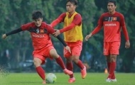 Công Vinh 'nhiệt' hết sức trong buổi tập của đội tuyển Việt Nam