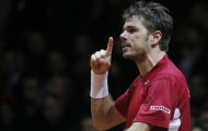 Wawrinka khởi đầu hoàn hảo, Thụy Sỹ tạm chiếm ưu thế