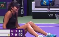 Video: Người đẹp Ivanovic ngã xuống sân sau khi có hot shot tuyệt đẹp
