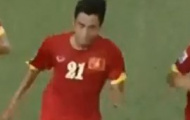 Video: Vũ Minh Tuấn ghi bàn mở tỉ số vs Lào