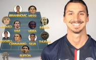 Ibra chọn “dream team”: 5 Juventus + 3 Barca