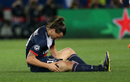 Ibrahimovic vật lộn với chấn thương hết mùa 2014-2015