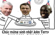 Ảnh chế: Terry nhận quà sinh nhật 'buồn' từ Newcastle