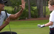 Golf thủ 3 tuổi cụt tay được chơi cùng Tiger Woods