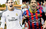 Suarez & James Rodriguez: So tài 'bom tấn'