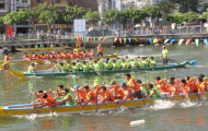Đua thuyền truyền thống TPHCM đón chào năm mới 2015